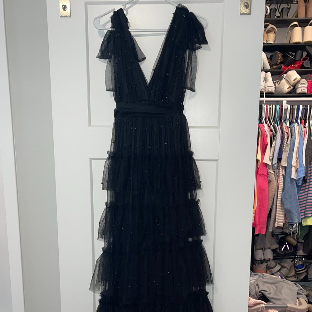 Black Pearl Tulle Dress